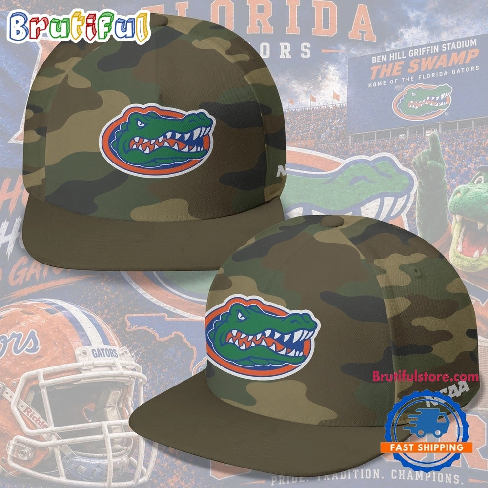 Florida Gators NCAA Field Ops Camo Snapback Cap