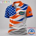 Florida Gators NCAA Freedom Wave Zipper Polo Shirt