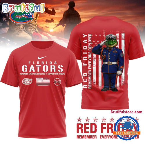 Florida Gators NCAA Red Friday Remember Everyone Deployed Limited 3D Shirt