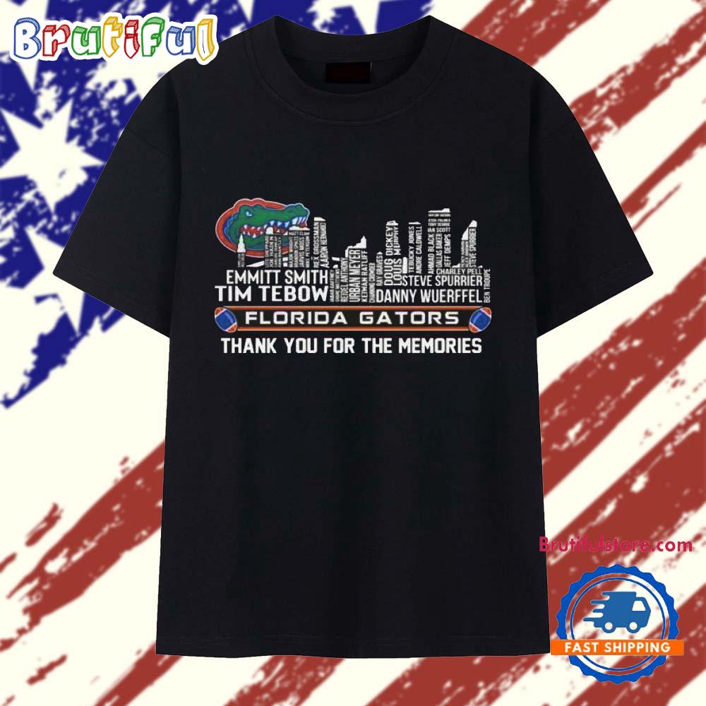 Florida Gators Thank You For The Memories Skyline Name 2025 T Shirt