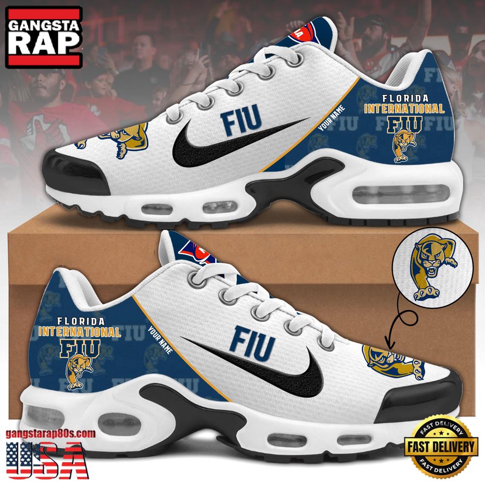 NCAA Custom Name Florida International Football Mascot Symbol Air Max Plus Shoes Running Sneakers
