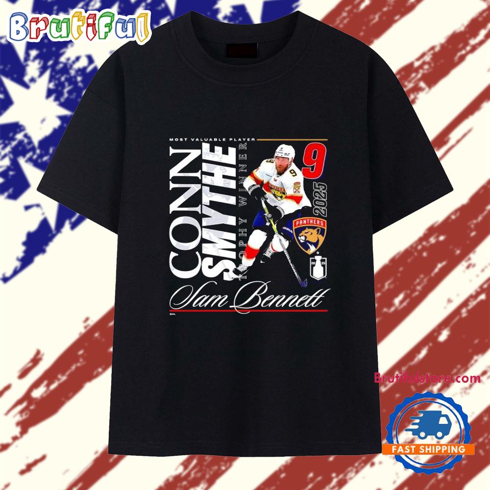 Florida Panthers 2025 Conn Smythe Winner Sam Bennett #9 MVP T Shirt