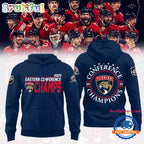 FLORIDA PANTHERS 2025 Eastern Conference Champions Team Logo Limited Edition Hoodie T-Shirt