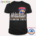 Florida Panthers 2025 Players Names City Skyline T Shirt
