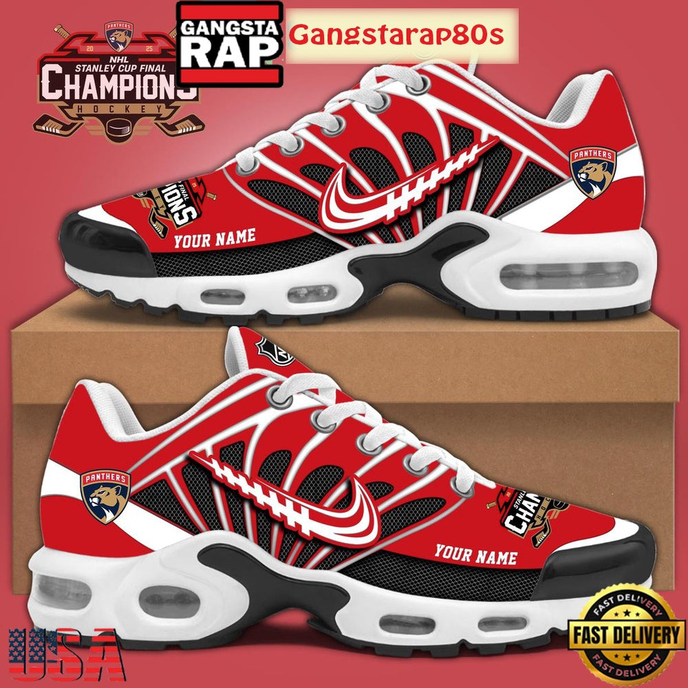 Florida Panthers 2025 Stanley Cup Champions Special Edition Custom Air Max Plus Shoes Running Sneakers