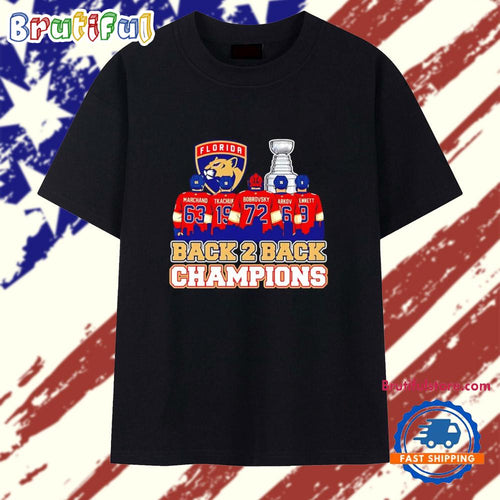 Florida Panthers Back 2 Back Champions T Shirt