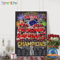 Florida Panthers Back To Back Stanley Cup Champions Team Graphic Wall Art Poster Canvas