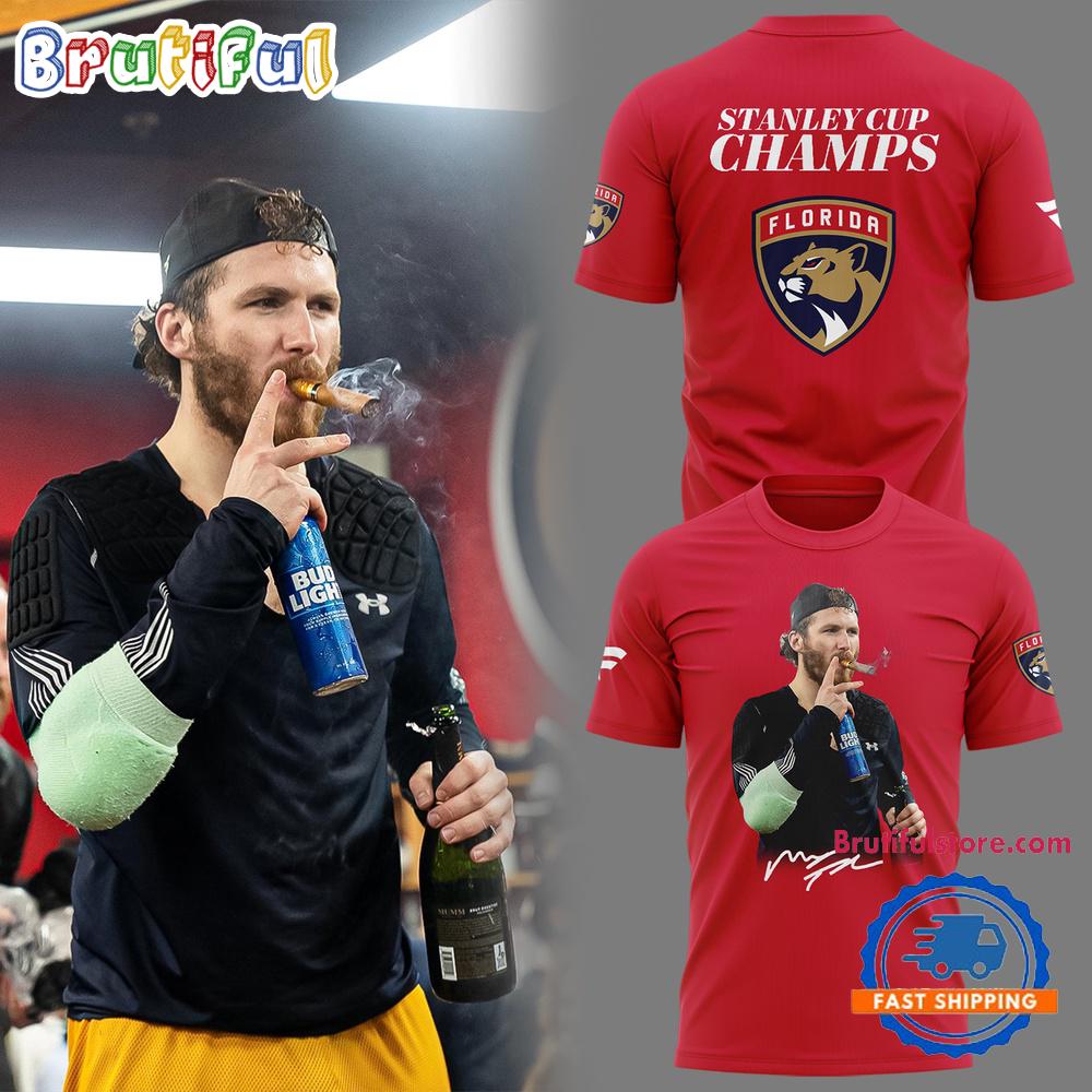 Florida Panthers Championship 2025 Matthew Tkachuk Limited Edition 3D Shirt