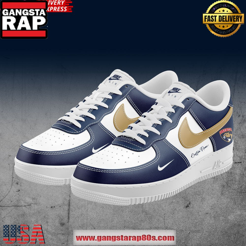 Florida Panthers Custom Name Premium Air Force 1 Sneakers Shoes