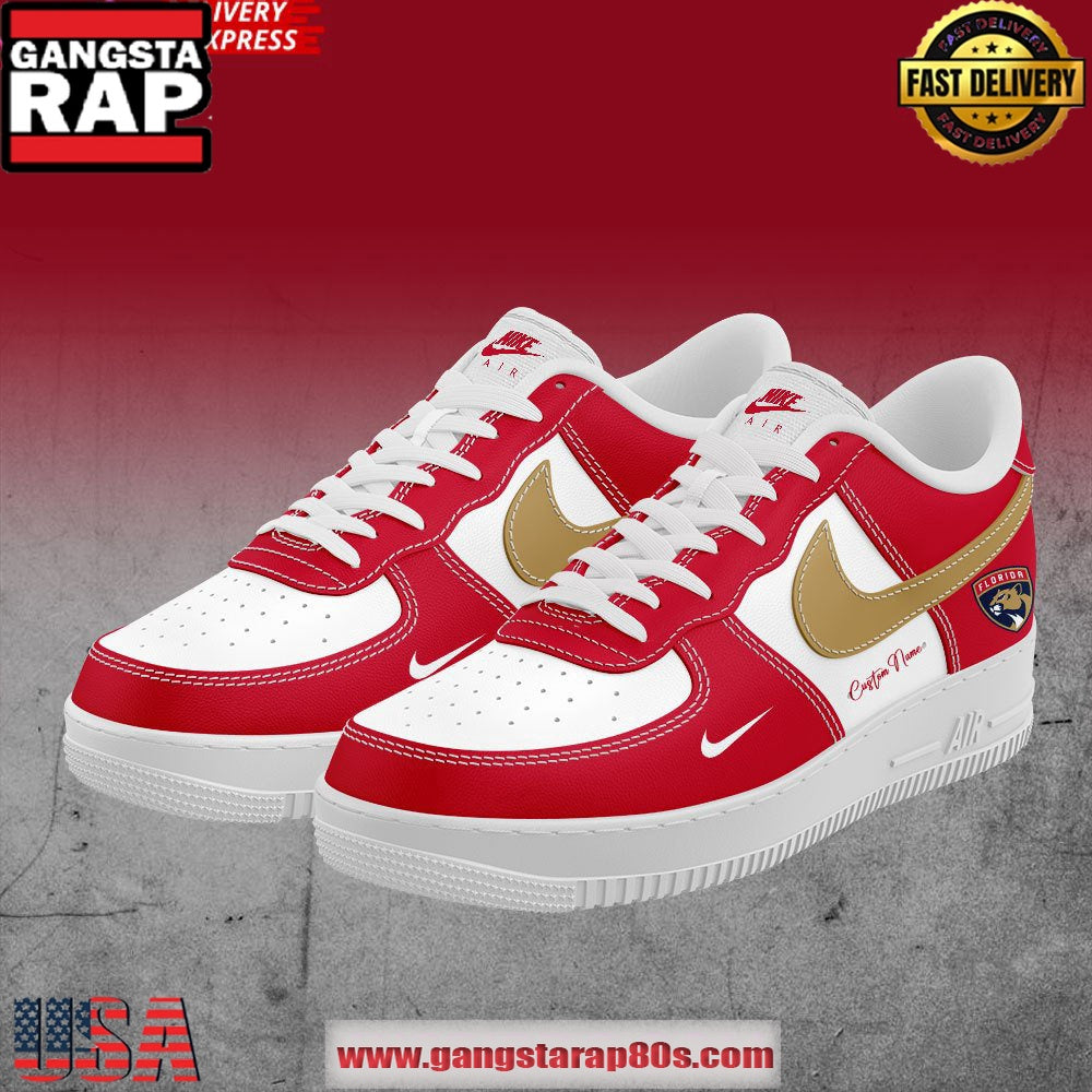 Florida Panthers Custom Name Premium Air Force 1 Sneakers Shoes