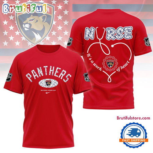 Florida Panthers NHL Nurse Appreciation Month 3D T Shirt