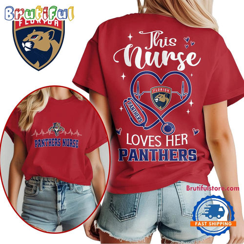 Florida Panthers NHL Nurse Appreciation Month Unisex All Over Print T Shirt
