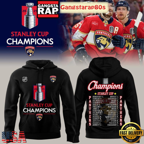 Florida Panthers NHL Stanley Cup 2025 All Over Print T-Shirt Hoodie