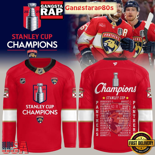 Florida Panthers Stanley Cup Champions 2025 Hockey Jersey