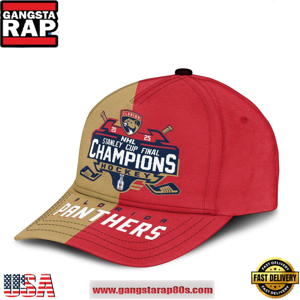Florida Panthers Stanley Cup Final Champions Classic Cap Hats 2025
