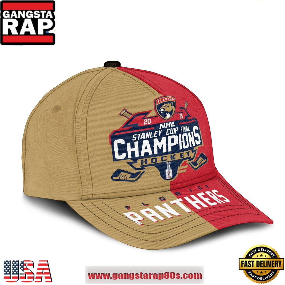 Florida Panthers Stanley Cup Final Champions Classic Cap Hats 2025