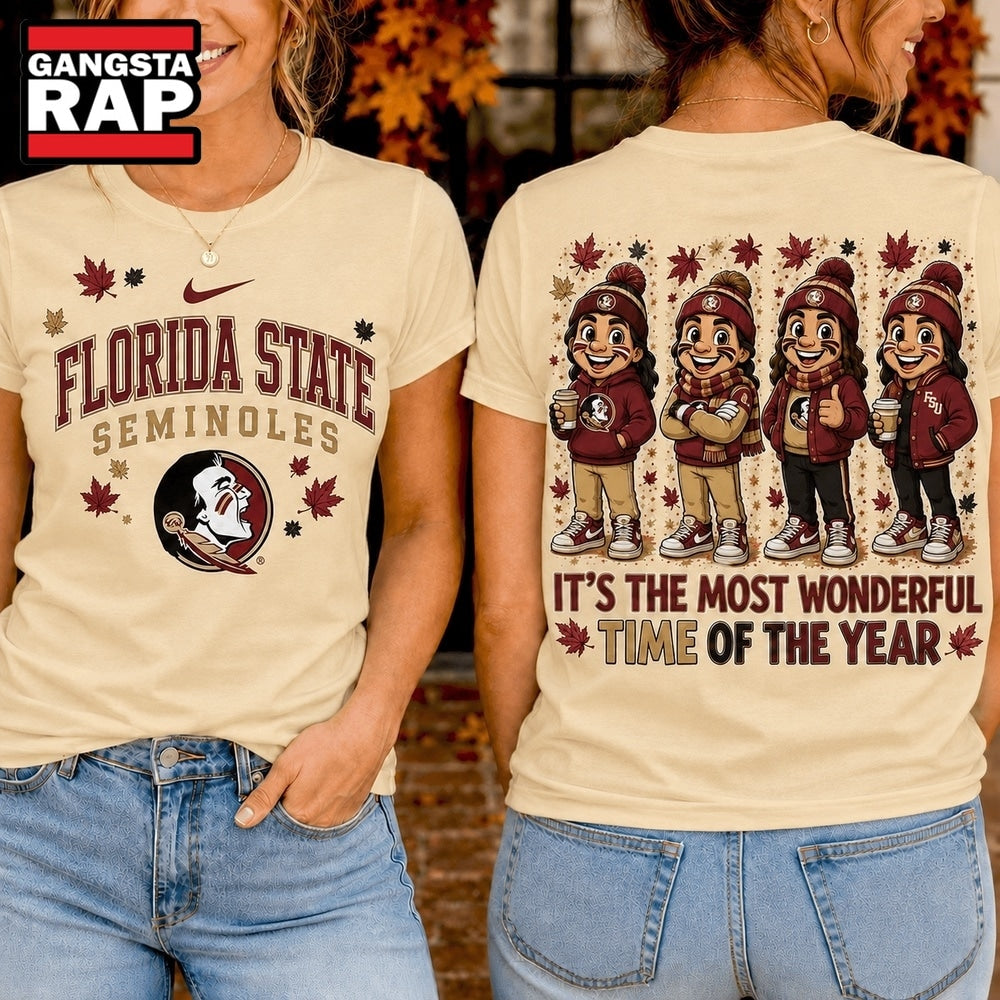 Florida State Seminoles 2026 NCAA Autumn Festive Cheer Hoodie T-Shirt