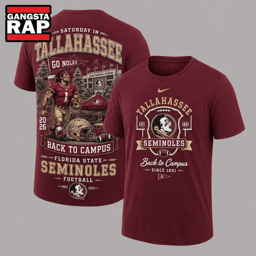 Florida State Seminoles 2026 NCAA Back To Campus 3D Shirt