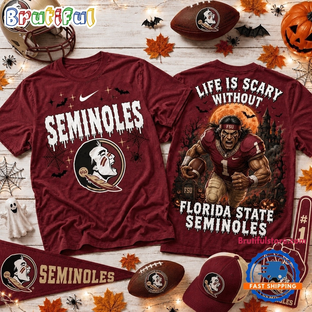 Florida State Seminoles 2026 NCAA Halloween New Design 3D Shirt