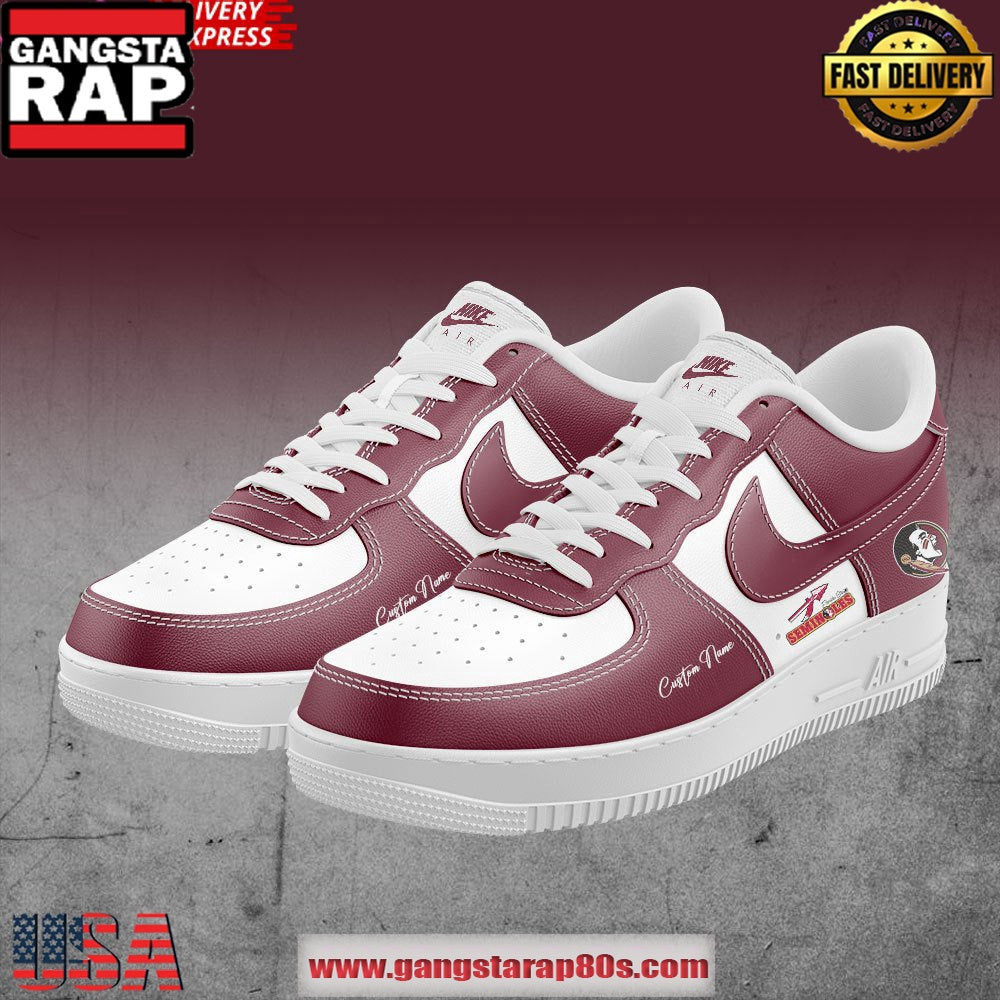 Florida State Seminoles Baseball Custom Air Force 1 Sneakers Shoes