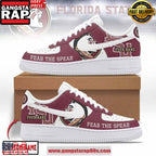 Florida State Seminoles Fear The Spear Air Force 1 Running Sneakers Shoes
