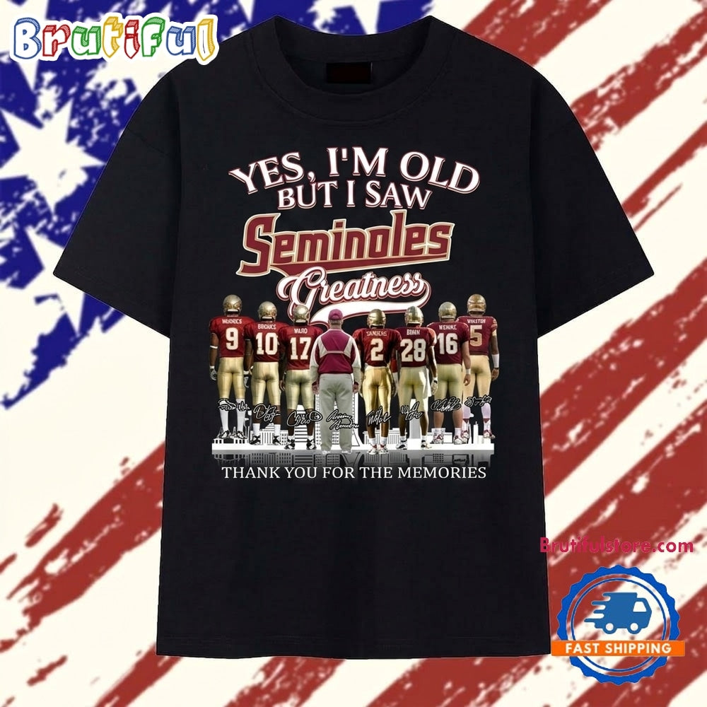 Florida State Seminoles Greatness Football Graphic T Shirt