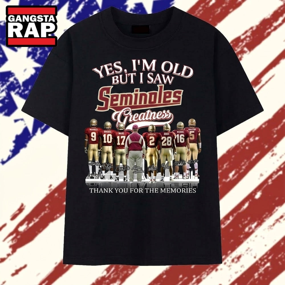 Florida State Seminoles Greatness Football Graphic T Shirt