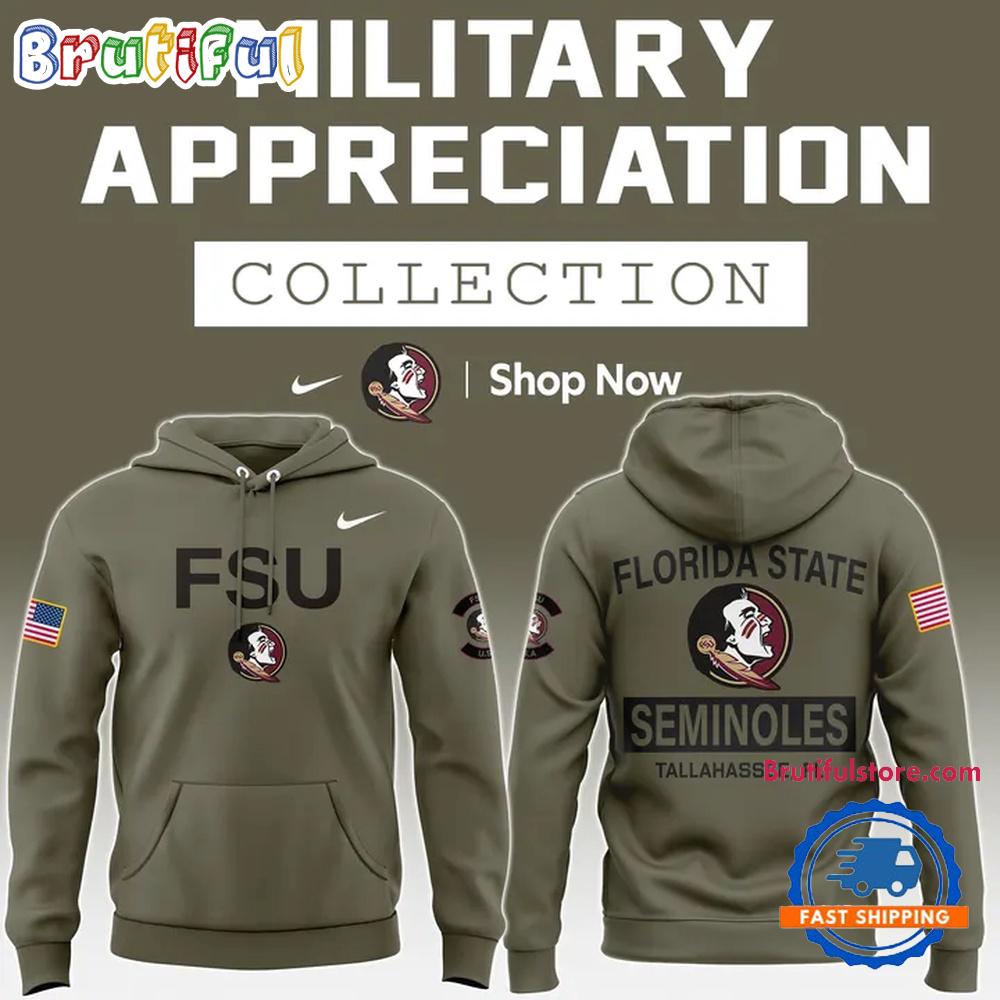 Florida State Seminoles Military Appreciation Special Edition Hoodie T-Shirt