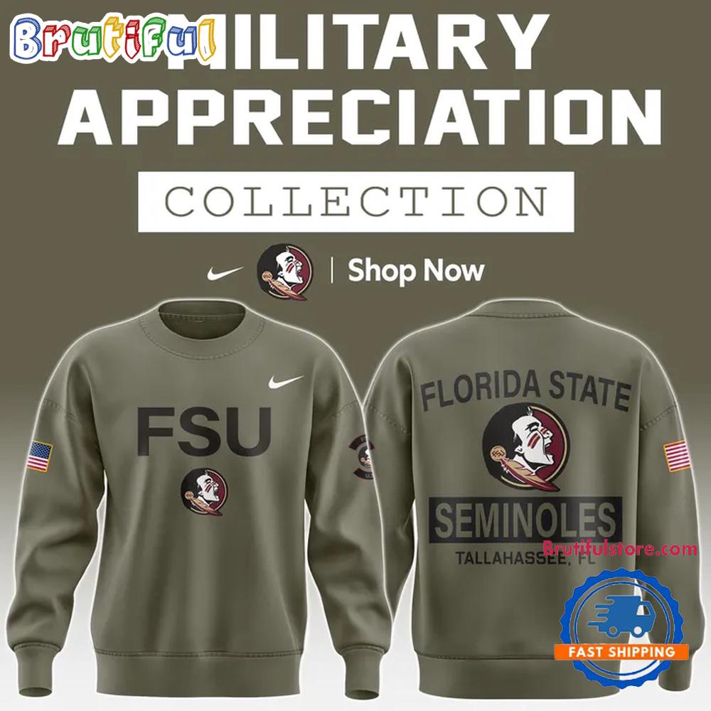 Florida State Seminoles Military Appreciation Special Edition Hoodie T-Shirt