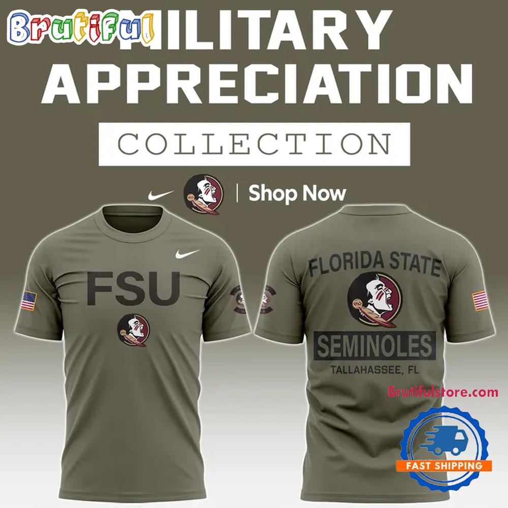 Florida State Seminoles Military Appreciation Special Edition Hoodie T-Shirt
