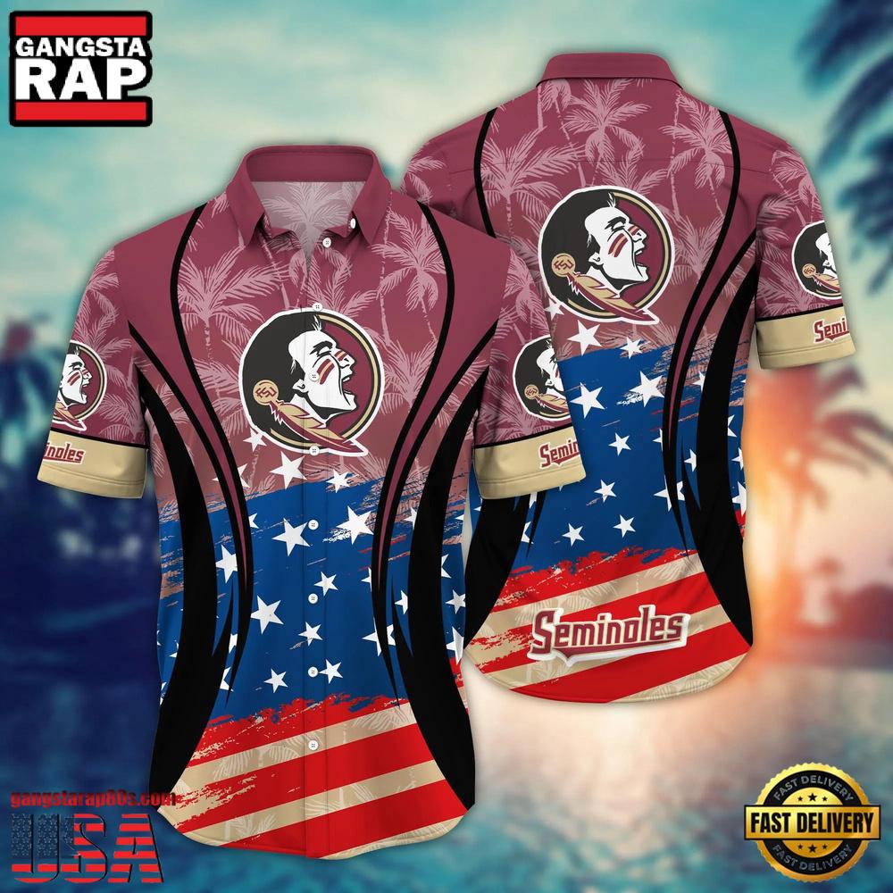 MLB Florida State Seminoles Team Logo Hot Summer Aloha Hawaiian Shirt