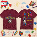 Florida State Seminoles NCAA Autism Awareness Puzzle Ribbon Hoodie T-Shirt