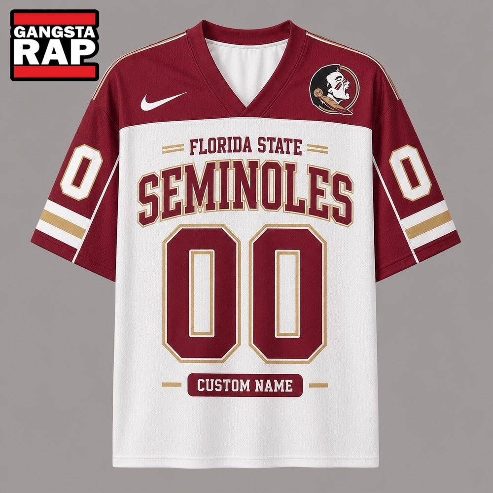 Florida State Seminoles NCAA College Team Pride Personalized Football jersey