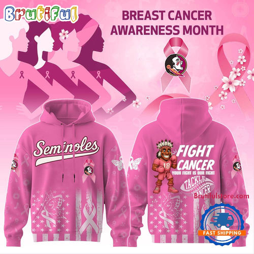 Florida State Seminoles Your Fight Is Our Fight Tackle Cancer 2025 Hoodie Shirt