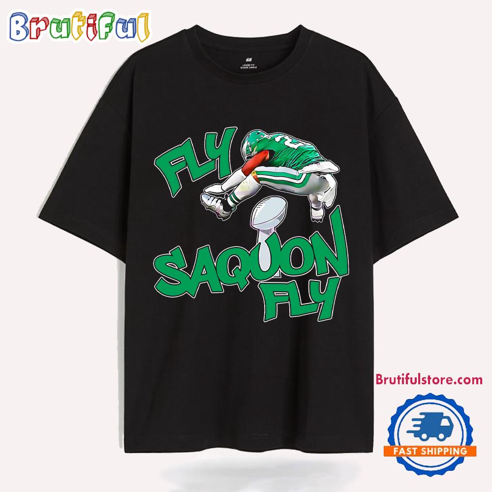 Fly Saquon Fly Eagles Saquon Barkley Super Bowl Lix 2025 T Shirt