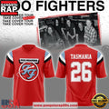 Foo Fighters 2026 Take Cover Tour Personalized Red Football Jersey