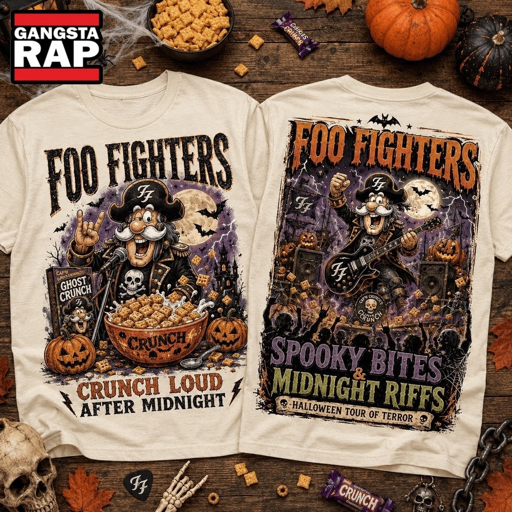 Foo Fighters Captain Crunch Rock And Roll Nightmare Halloween 3D Shirt