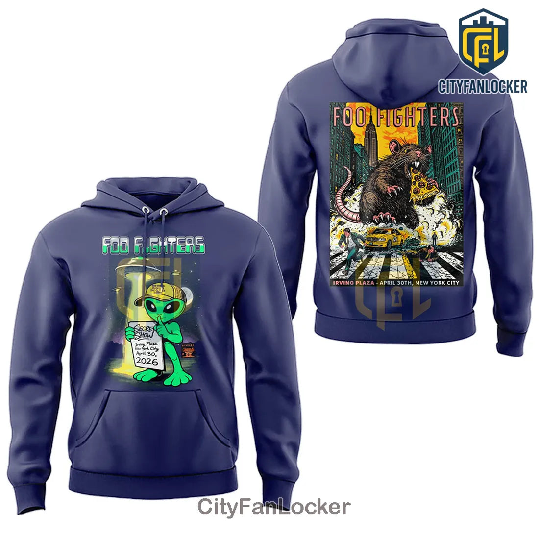 Foo Fighters Irving Plaza NYC Secret Show 2026 Hoodie
