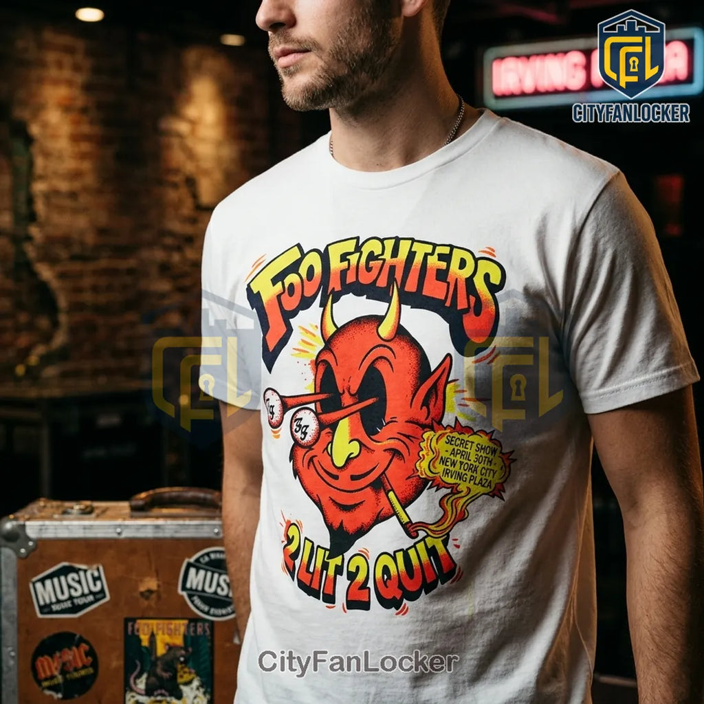 Foo Fighters Irving Plaza Secret Show NYC Devil Rat T-Shirt