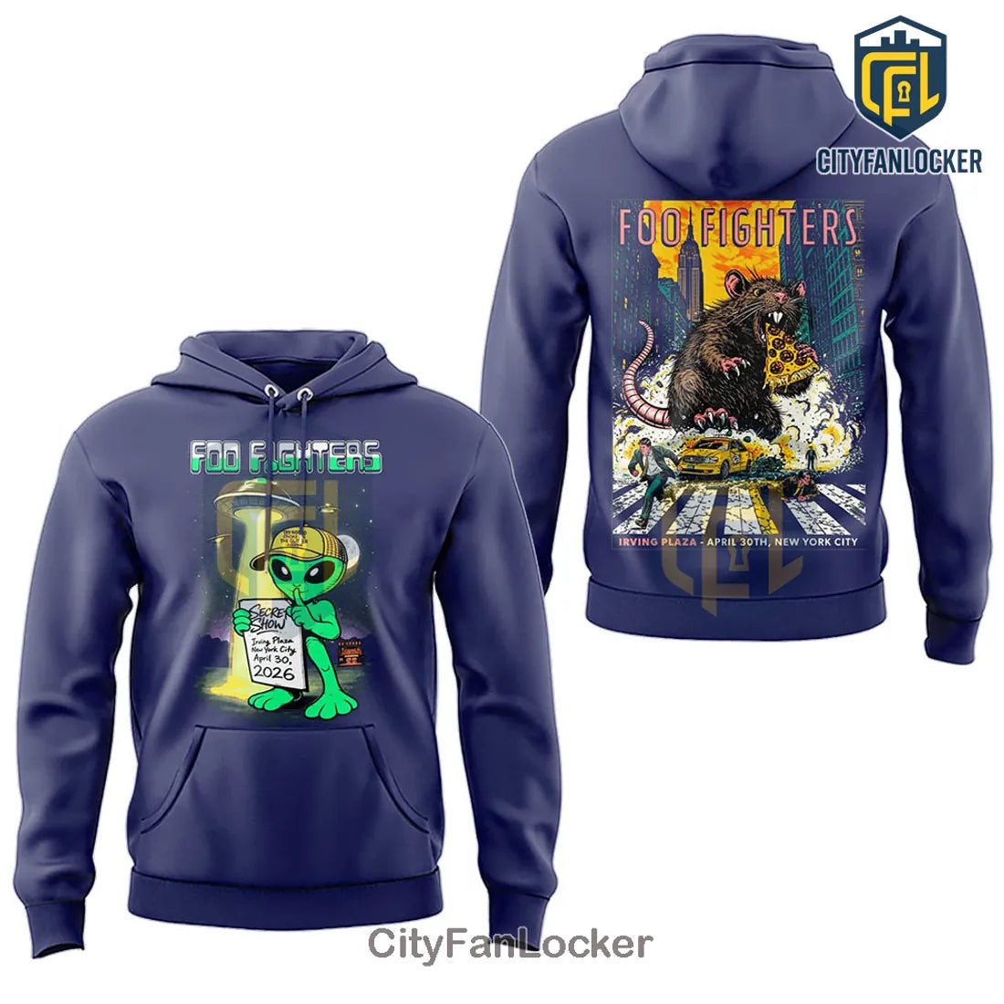 Foo Fighters Secret Show Irving Plaza New York 2026 Hoodie