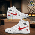 Foo Fighters Signature White Air Jordan High Top Sneakers
