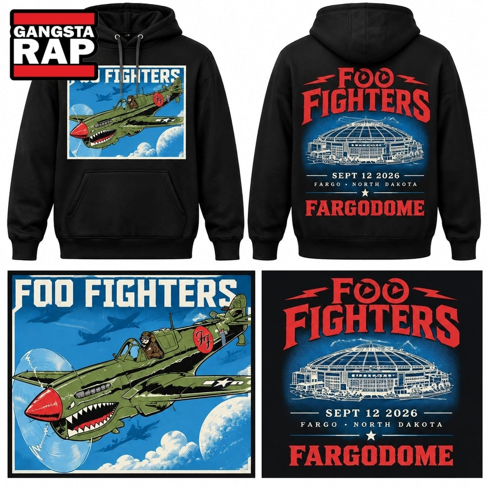 Foo Fighters Take Cover FargoDome 2026 Hoodie T-Shirt