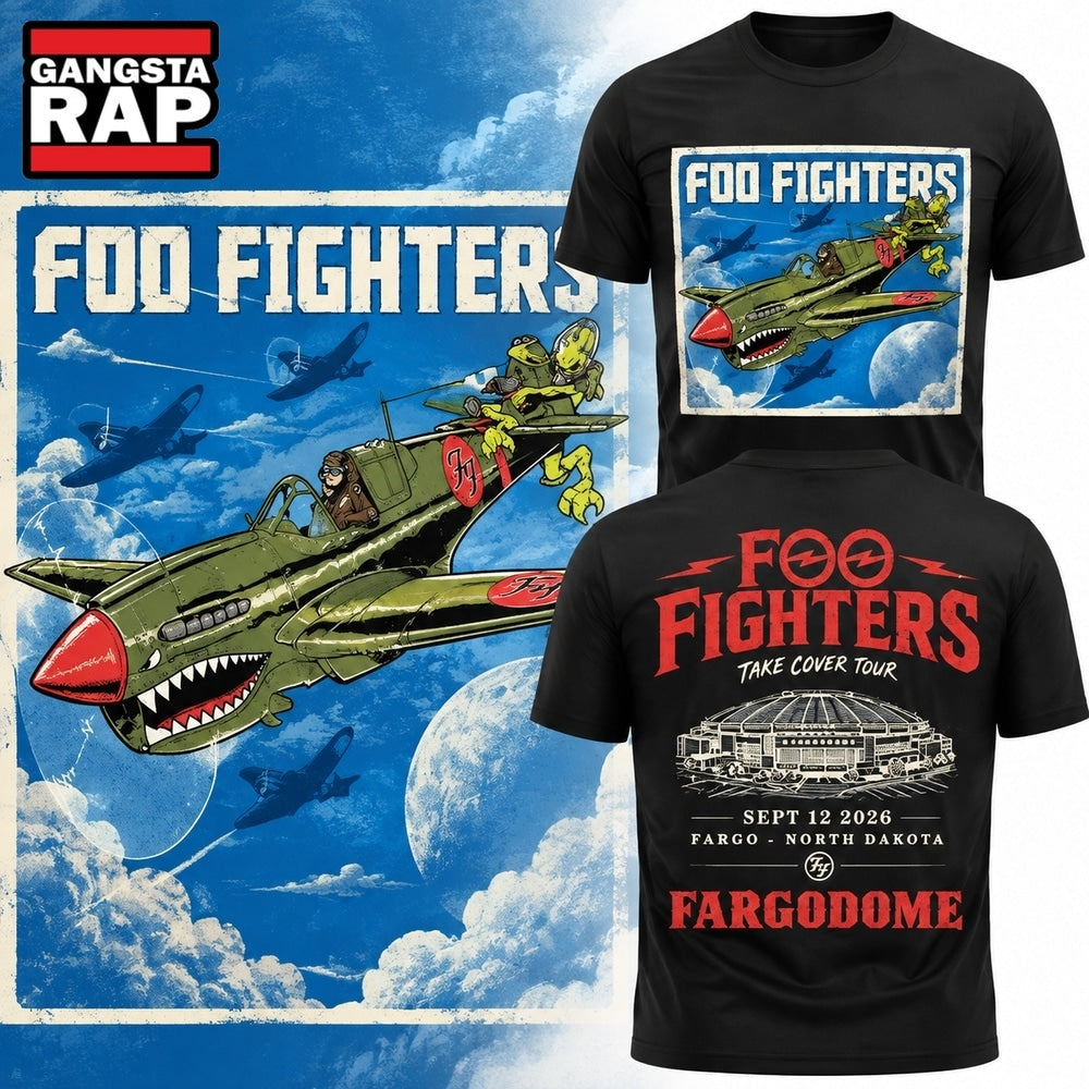 Foo Fighters Take Cover FargoDome 2026 Hoodie T-Shirt