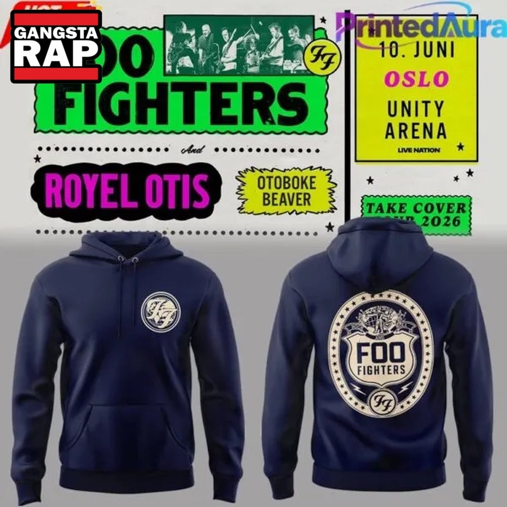Foo Fighters Take Cover Tour 2026 Hoodie , Music Trending 3D Shirt