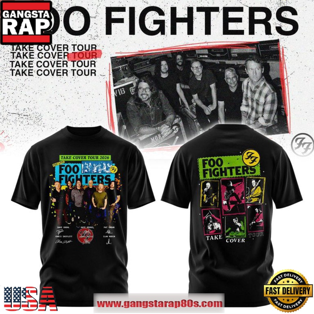 Foo Fighters Take Cover Tour 2026 Limited Edition T Shirt