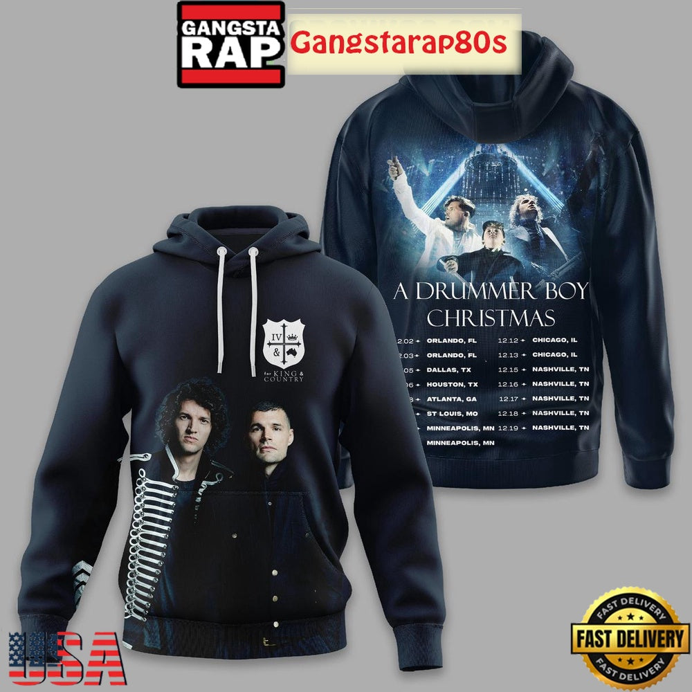For King & Country A Drummer Boy Christmas 2025 Unisex Hoodie
