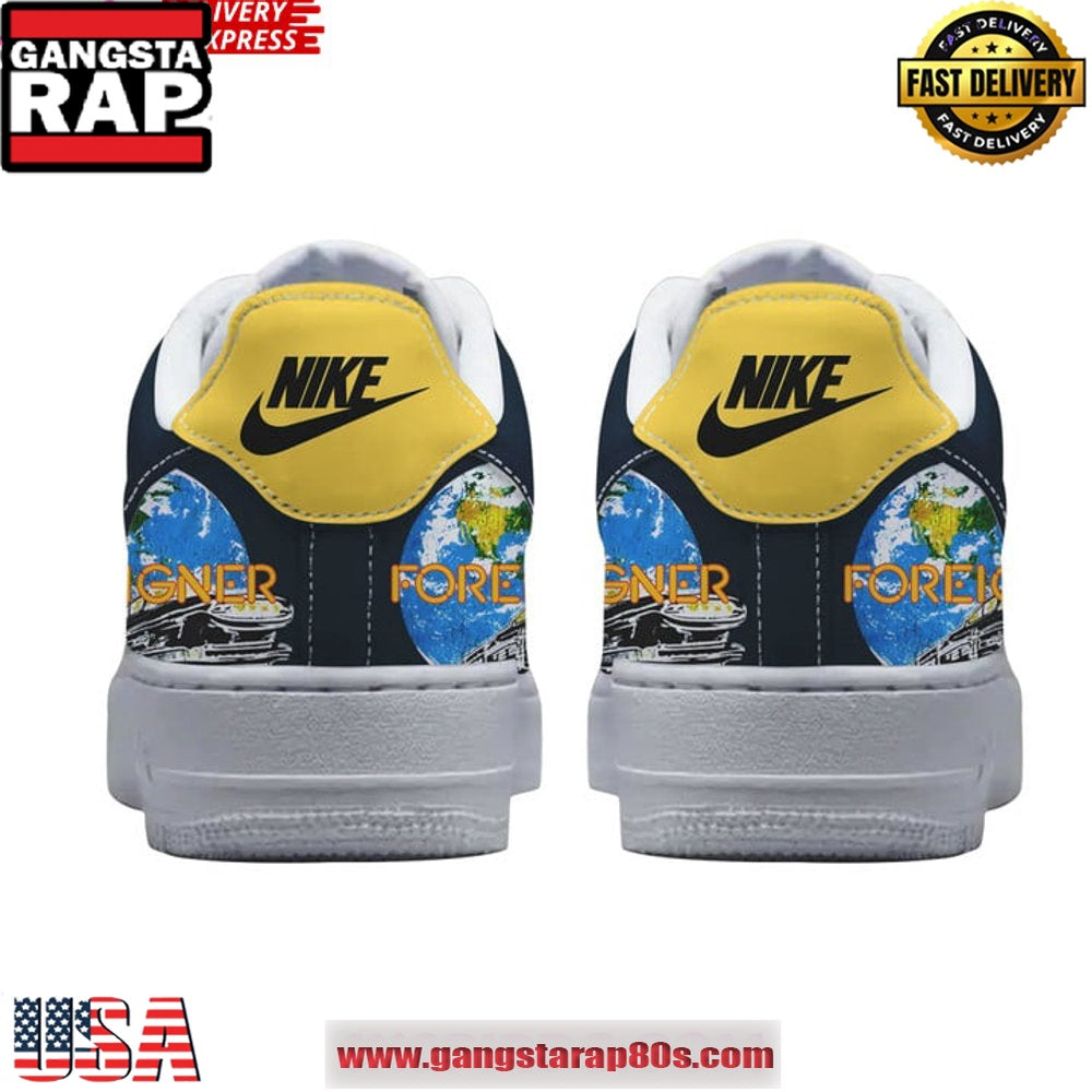 Foreigner Rock & Roll Hall Of Fame Limited Air Force 1 Sneakers Shoes