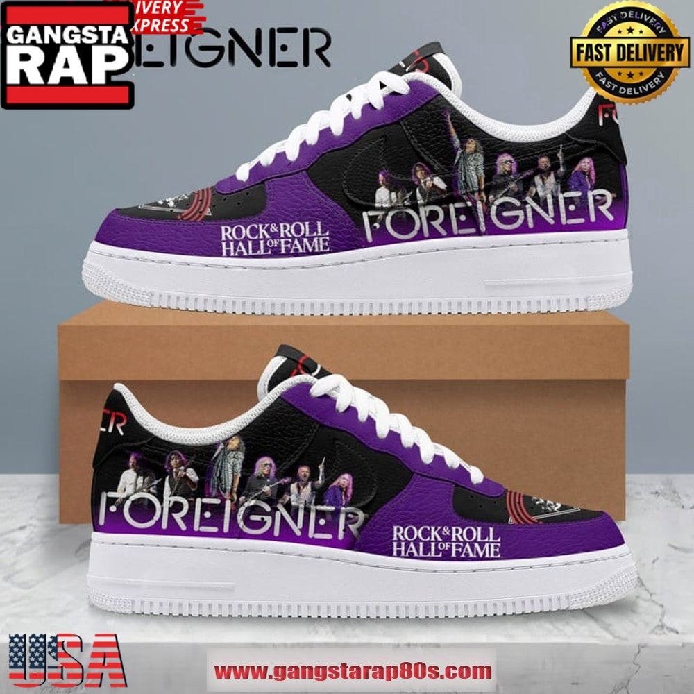 Foreigner Rock & Roll Hall of Fame Limited Edition Air Force 1 Sneakers Shoes