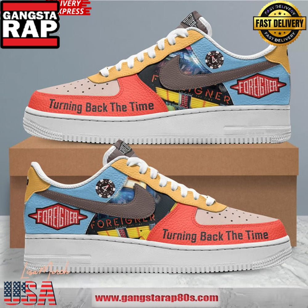 Foreigner Turning Back the Time Limited Edition Air Force 1 Sneakers Shoes