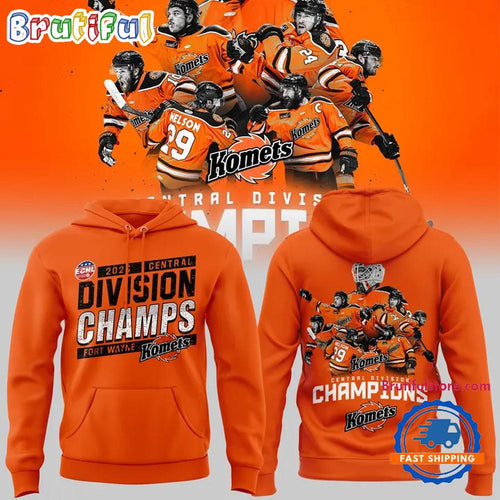 Fort Wayne Komets Division Champions 2026 Team Player Design Hoodie T-Shirt